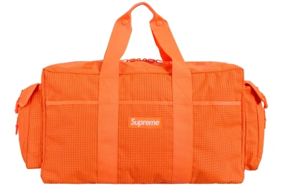 Pre-owned Supreme Duffle Bag (ss24) Orange