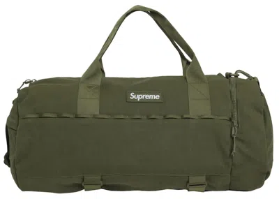 Pre-owned Supreme Duffle Bag (ss25) In Olive In Green
