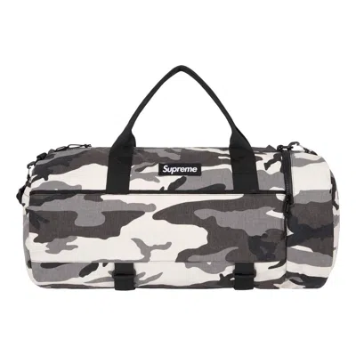 Supreme Duffle Bag Ss25 'snow Camo' In Multi