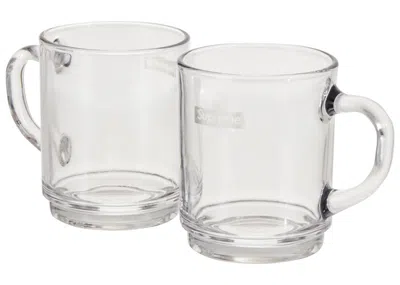 Pre-owned Supreme Duralex Glass Mugs (set Of 6) In Clear