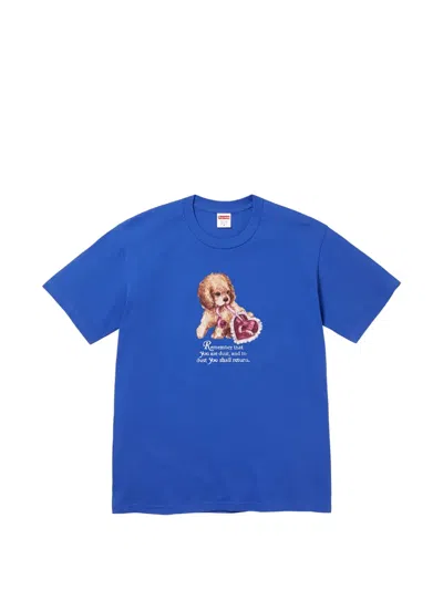 Supreme Dust Graphic-print T-shirt In Blue
