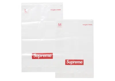 Pre-owned Supreme Eagle Creek Packit Compression Bags (set Of 2) In Clear