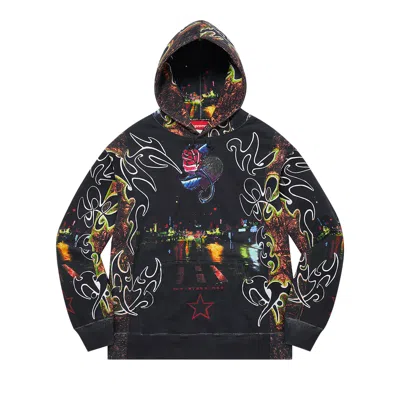 Pre-owned Supreme East Broadway Hooded Sweatshirt 'night' | Black | Men's Size M