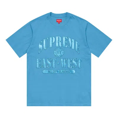 Pre-owned Supreme East West Short-sleeve Top 'blue' | Men's Size L