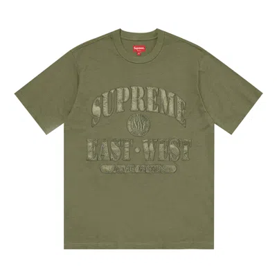 Pre-owned Supreme East West Short-sleeve Top 'olive' | Green | Men's Size M