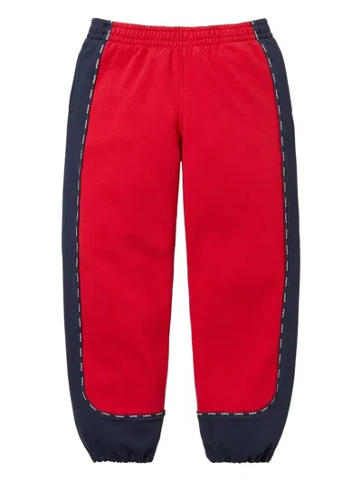 Supreme Elastic-waistband Track Pants In Red