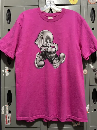 Pre-owned Supreme Elephant G Pink Tee