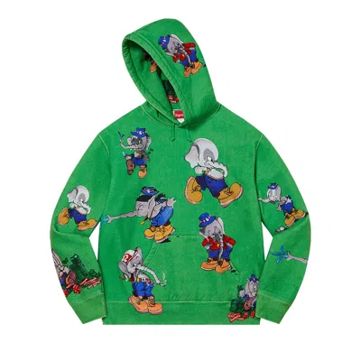 Pre-owned Supreme Elephant Hooded Sweatshirt 'green' | Men's Size M