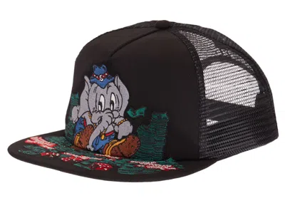 Pre-owned Supreme Elephant Mesh Back 5panel In Black