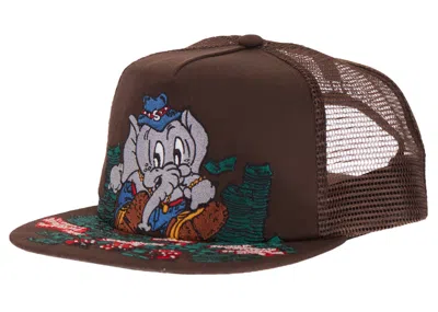 Pre-owned Supreme Elephant Mesh Back 5panel In Brown