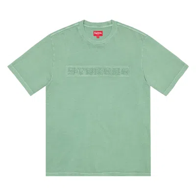 Pre-owned Supreme Embossed Vines Short-sleeve Top 'sage' | Green | Men's Size M