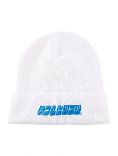 Pre-owned Supreme Embroidered Beanie In White