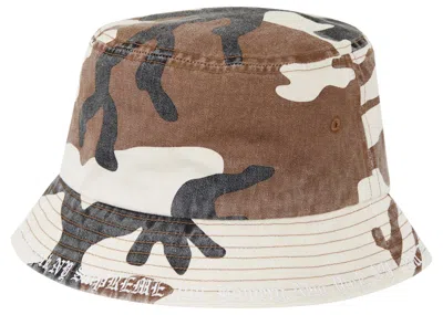 Pre-owned Supreme Embroidered Brim Crusher Hat In Brown Camo