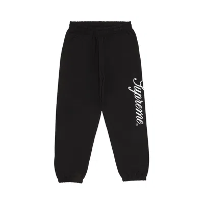 Pre-owned Supreme Embroidered Script Sweatpant 'black' | Men's Size Xl