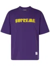 Supreme Embroidered T-shirt In Purple