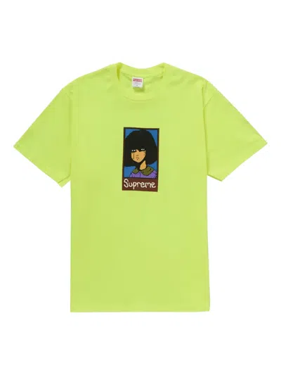 Supreme Emo-graphic Cotton T-shirt In Green