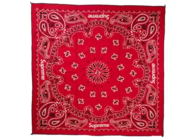 Pre-owned Supreme Eno Islander Nylon Blanket In Red