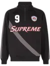 Supreme Equipé Logo-appliquéd Sweatshirt In Black