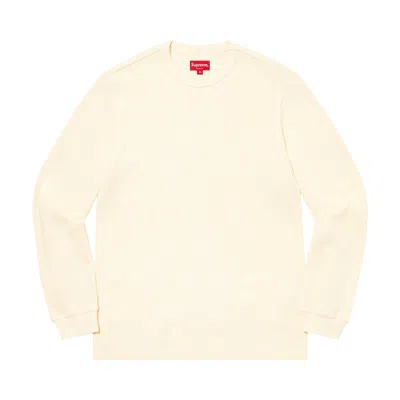 Pre-owned Supreme Équipe Thermal 'natural' | Cream | Men's Size Xl In White