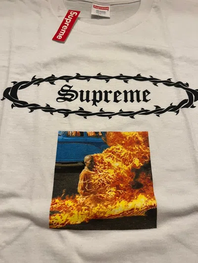 Pre-owned Supreme Eternal Buddhist T-shirt Ss'17 In White