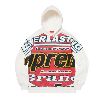 Pre-owned Supreme Everlasting Hooded Sweatshirt 'white'