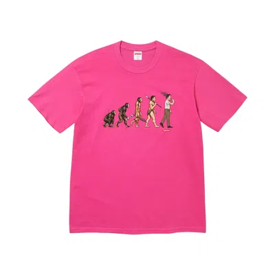 Pre-owned Supreme Evolution Tee 'fuchsia' | Pink | Men's Size Xl