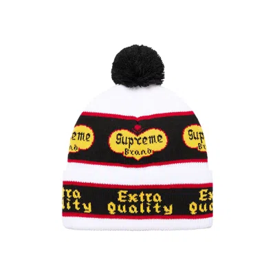 Pre-owned Supreme Extra Quality Beanie 'white' In Multi-color