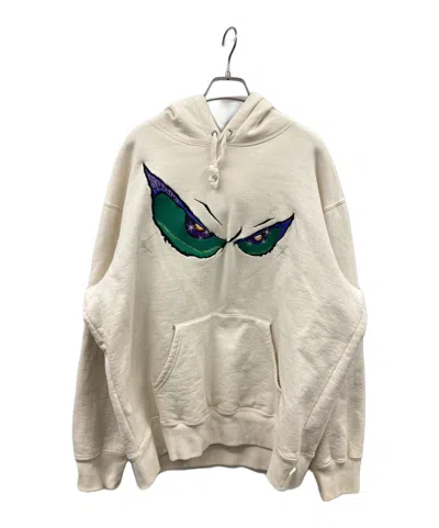 Pre-owned Supreme Eyes Hooded Sweatshirt In Beige
