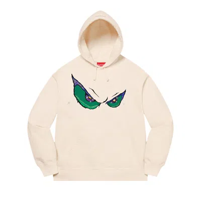 Pre-owned Supreme Eyes Hooded Sweatshirt 'natural' In Cream
