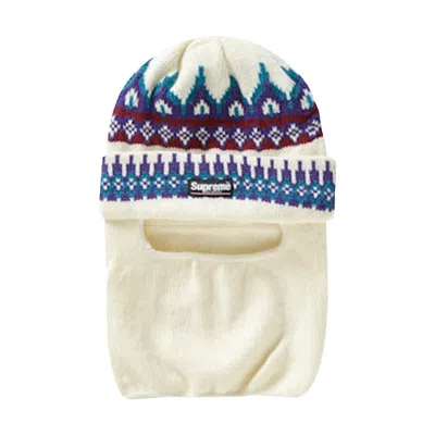 Pre-owned Supreme Facemask Beanie 'natural' | White | Men's Size Onesize