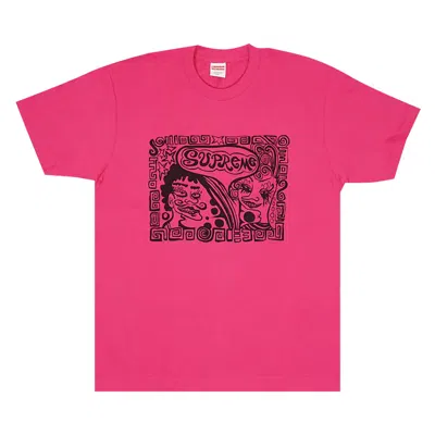 Pre-owned Supreme Faces Tee 'dark Pink' | Men's Size M
