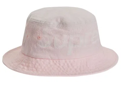Pre-owned Supreme Fade Jacquard Denim Crusher Hat In Pink