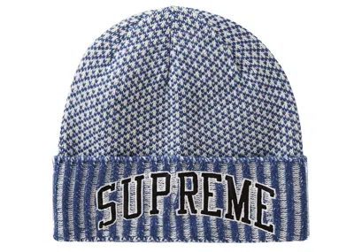 Pre-owned Supreme Fair Isle Beanie In Blue