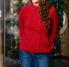 Supreme Fashion Dahlia Sweater In Rose Red