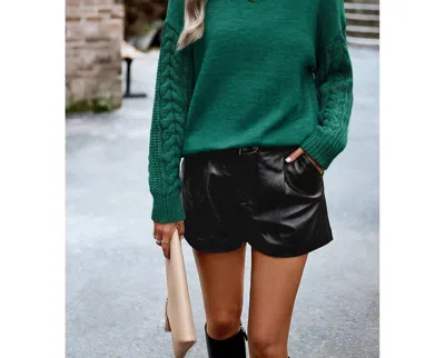 Supreme Fashion Marcie Knit Sweater In Emerald