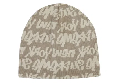 Pre-owned Supreme Fat Tip Beanie In Tan In Brown