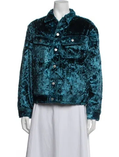 Pre-owned Supreme Faux Fur Jacket In Blue
