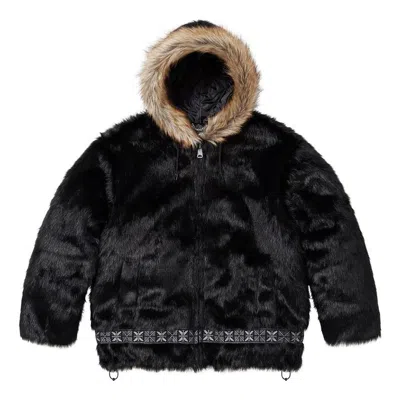 Supreme Faux Fur Parka 'black'
