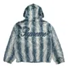 Supreme Faux Fur Reversible Hooded Jacket 'teal White' In Blue