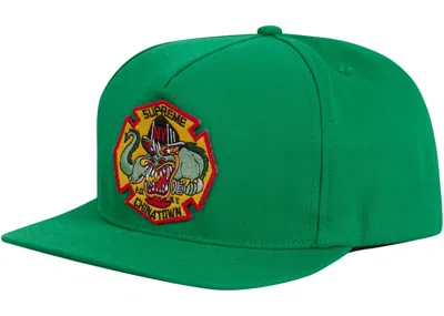 Pre-owned Supreme Fdny Engine 9 5panel In Green