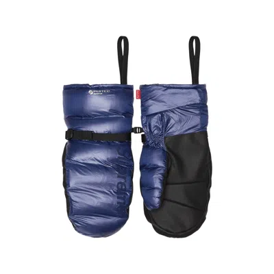 Pre-owned Supreme Featherweight Down Mittens 'navy' | Blue | Men's Size L