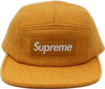 Pre-owned Supreme Featherweight Wool Camp Cap In Gold