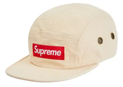 Pre-owned Supreme Field Camp Cap In Natural