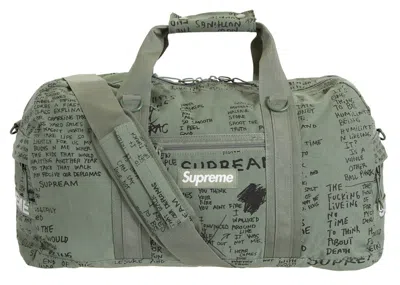 Pre-owned Supreme Field Duffle Bag In Olive Gonz In Green