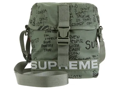 Pre-owned Supreme Field Side Bag In Olive Gonz