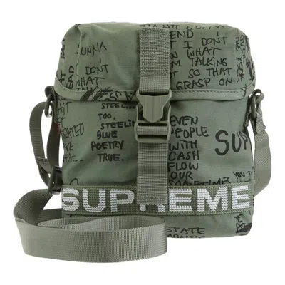 Supreme Field Side Bag Ss23 'olive Gonz' In Green