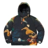 Supreme Firecracker Down Jacket 'black Yellow'