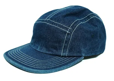 Pre-owned Supreme Fitted Rear Patch Camp Cap In Denim