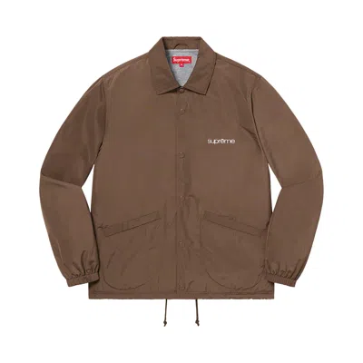 Pre-owned Supreme Five Boroughs Coaches Jacket 'brown' | Men's Size L