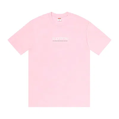 Pre-owned Supreme Five Boroughs Tee 'light Pink'